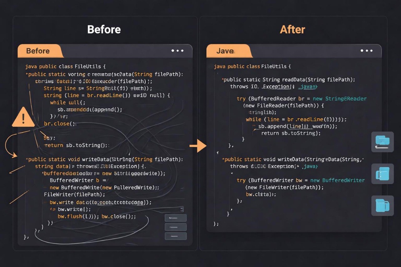 Before/After diagram